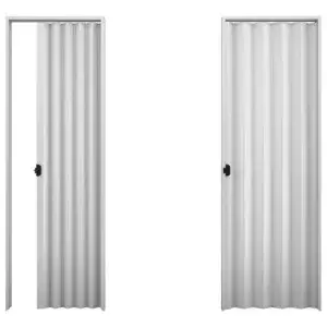 Puerta plegable PVC blanca 80cm