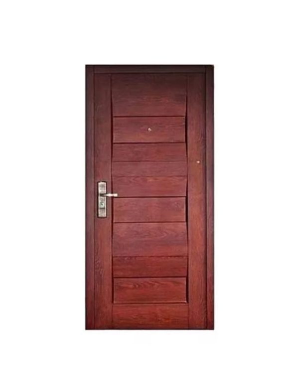 Puerta exterior doble chapa blanca/marrón