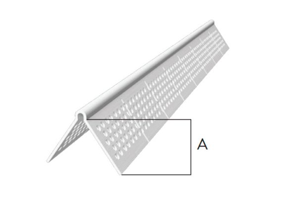 Cantonera PVC vinyl corp doble rebaje 10¨