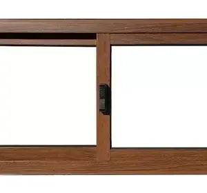 Ventana aluminio color marrón 1.20x1 s20