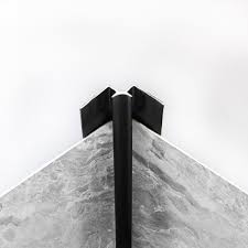 Terminación Angulo para Placa Mármol- Negro