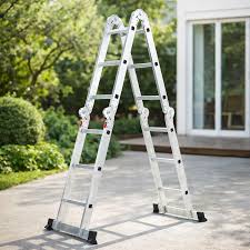 Escalera Plegable 4x3 -3.4mts 12 Escalones